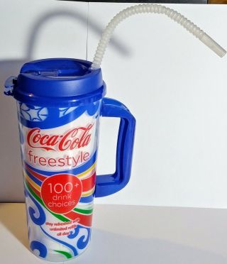 Universal Studios Fl Coca Cola Freestyle Mug Cup Straw Lid By Whirley