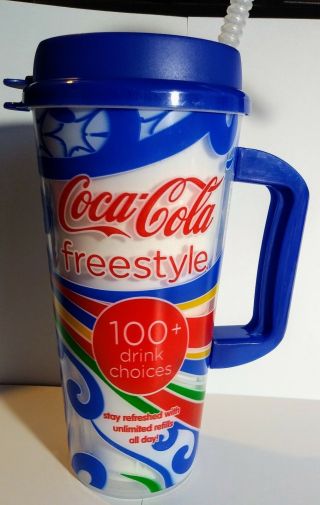 Universal Studios FL Coca Cola Freestyle Mug Cup Straw Lid by Whirley 2
