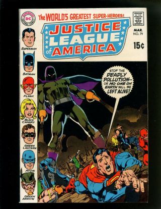 Justice League Of America 79 Vf Neal Adams Dillin Superman Batman Green Arrow