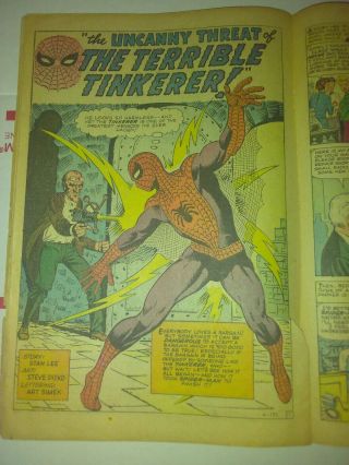spider - man 2 1st Appearance Vulture 1963 Marvel Comic 12