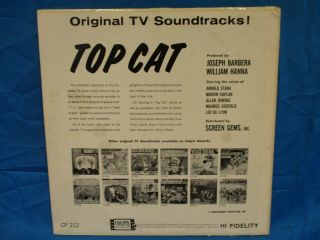 TOP Cat Soundtrack LP Colpix 3