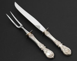 Reed & Barton Sterling Silver Francis I 2 - Piece Carving Utensil Set Knife & Fork