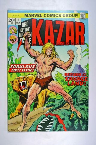 Ka - Zar 1 Vol 2 John Buscema Cover App Of Shanna The She - Devil 1974 Marvel