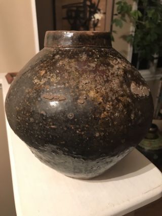 Ancient Antique Chinese Stoneware Pottery Jug Jar Asian Ceramics