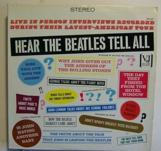 The Beatles - Hear The Beatles Tell All - 1964 Lp Vinyl Record On Vee Jay