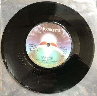 Shakin’ Stevens And The Sunsets 7” Vinyl 45 Jungle Rock Uk 1976 Mooncrest Orig.