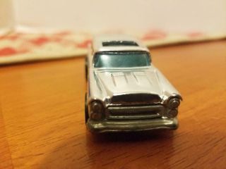 VINTAGE 1969 HOT WHEELS RED LINE SILVER ALIVE 55,  CHEVY BEL AIR NOMAD,  HONG KONG 5