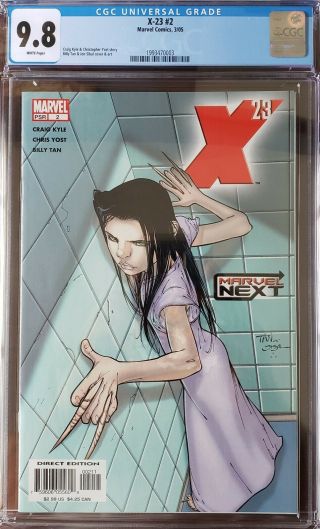 X - 23 2,  Cgc 9.  8,  Wp,  (mar 2005,  Marvel)