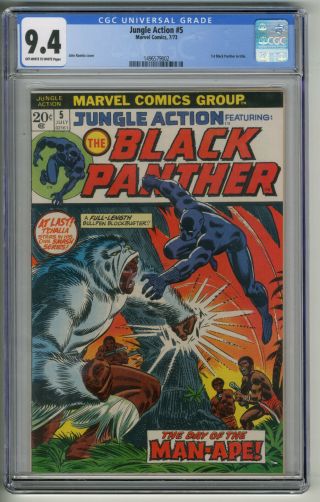 Jungle Action 5 Cgc 9.  4,  1st Black Panther In Title