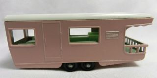 Vtg 1960s Miniature Diecast Toy Lesney Matchbox Camper Caravan Travel Trailer 23