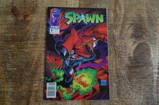 Spawn 1 (image,  1992) Newsstand Edition Comic Book Nm 9.  0,