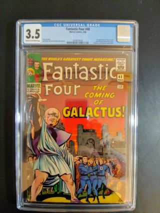 Fantastic Four 48 Cgc 3.  5 1st Silver Surfer & Galactus Key Issue Just Graded
