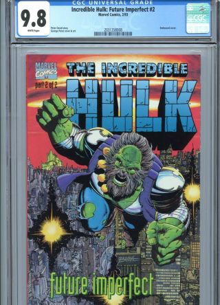 Incredible Hulk Future Imperfect 2 Cgc 9.  8 White Pages Perez Art Marvel 1993