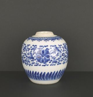 An 18th Century Chinese Small Porcelain Blue & White Jar
