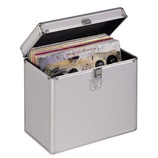 12 " Record Vinyl Storage Carry Case Dj Box Holds 50 Lp 