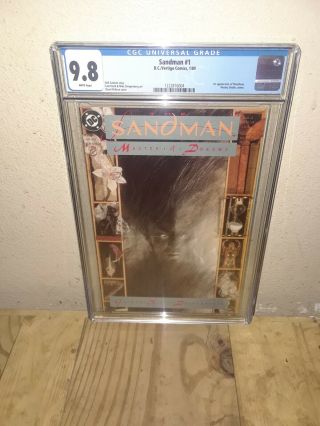Sandman 1 Cgc 9.  8 Nm/mint Gaiman Kieth 1st Morpheus Netflix
