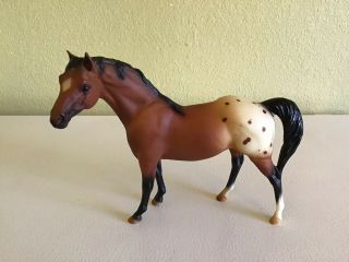 Breyer Classic 9 " X 6 " Silky Sullivan Red Roan Appaloosa Spice Quarter Horse