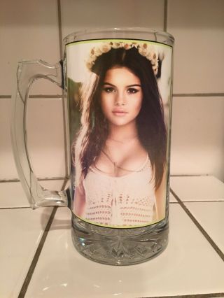 Selena Gomez Glass Beer Mug