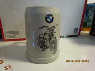 Rare Vintage Bmw Motorcycle Stein Mug Stoneware Butler & Smith West Germany