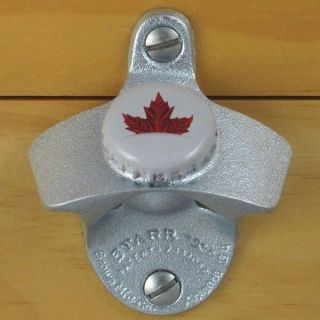 Molson Canadian Bottle Cap Maple Leaf Starr X Wall Mount Bottle Opener Canada