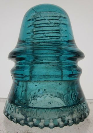 Classic - Cd151 H.  G.  Co.  [140] Blue Aqua Antique Glass Insulator
