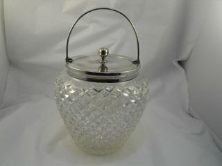 Biscuit Barrel With Solid Silver Top,  Handle,  Rim,  B 