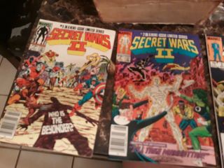 Secret Wars Ii 1 2 3 4 5 6 7 8 9 Marvel 1985 Comic Book Epic Event Set 1 - 9 Cool