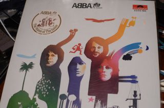 Abba Album 1977 Hong Kong Colony Of Uk Vinyl Lp W.  Huge Poster