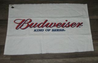 Budweiser,  King Of Beers,  White Golf Towel