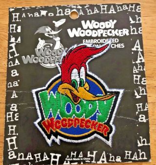 Vintage Woody Woodpecker Embroidered Patch