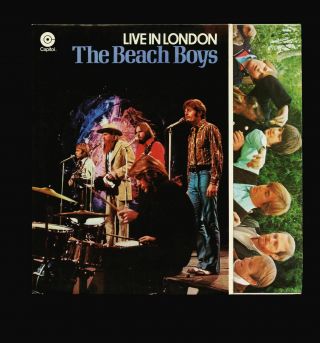 Vinyl Lp Beach Boys - Live In London Netherlands 1970 Pressing Capitol Vg,  /vg,