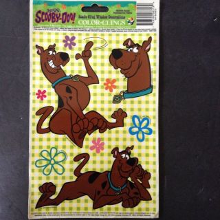 Vintage Scooby Doo Color Window Clings Cartoon Network