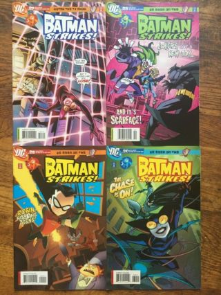 The Batman Strikes s 1,  2,  12,  13,  15,  16,  24 - 34,  36 - 40,  42,  44,  46 - 50,  29 Issues - F/VF/NM 5