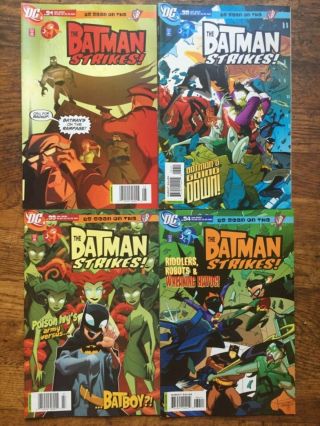 The Batman Strikes s 1,  2,  12,  13,  15,  16,  24 - 34,  36 - 40,  42,  44,  46 - 50,  29 Issues - F/VF/NM 6
