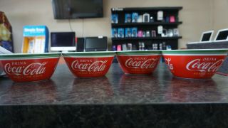4 Classic Coca Cola Bowls