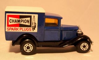 Vintage 1934 Ford Model A Truck Matchbox Diecast Toy Model Champion Spark Plugs