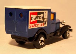Vintage 1934 Ford Model A Truck Matchbox Diecast Toy Model Champion Spark Plugs 3