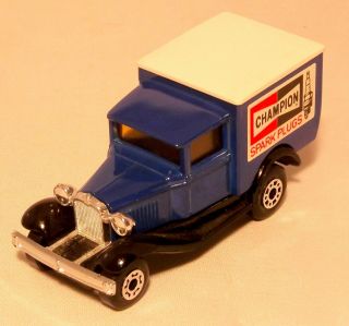 Vintage 1934 Ford Model A Truck Matchbox Diecast Toy Model Champion Spark Plugs 5