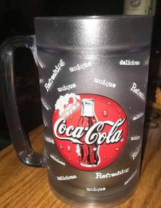 Vintage Coca - Cola Coke Freezer Thermo Serv 16 Oz Plastic Mug 16 Oz
