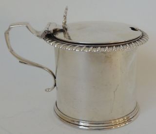 Solid Silver Oversize Large Mustard Pot With Liner London 1862 Gr & Eb Clear H/m