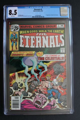 Eternals 2 1st Celestials,  Judge,  Ajak Jack Kirby 1976 Marvel Movie Cgc 8.  5