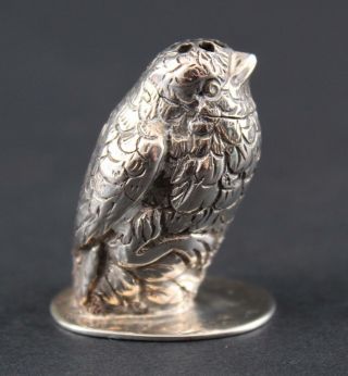 8 Antique Flli Coppini German 800 Silver Miniature Figural Bird Salt Shakers 6