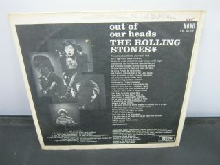 Vinyl Record Album THE ROLLING STONES OUT OF OUR HEADS XARL - 7644 - 3A (147) 54 3