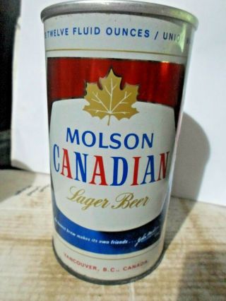 Molson`s Capilano Brewery_ Canadian_ Vancouver_ Wide Seam Steel Beer Can