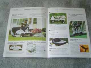 IH International cub cadet riding lawn garden mowers tractor brochure 2