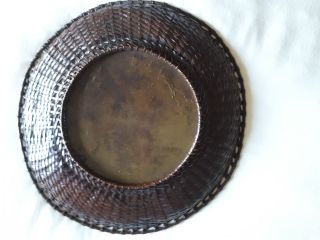 Japanese Meiji Period Woven Bronze Basket/Tray,  19th century 5