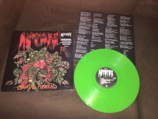 Autopsy - Mental Funeral Lp Green Peaceville 1991 Death Metal Cannibal Corpse