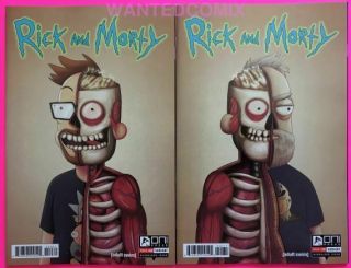 Rick & Morty 50 Both 1:25 Covers Variant Set Justin Roiland Dan Harmon Nm 1 2