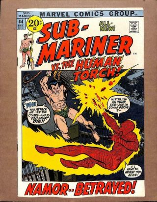 Sub - Mariner 44 - Near 9.  4 Nm - Prince Namor Avengers Marvel Comics