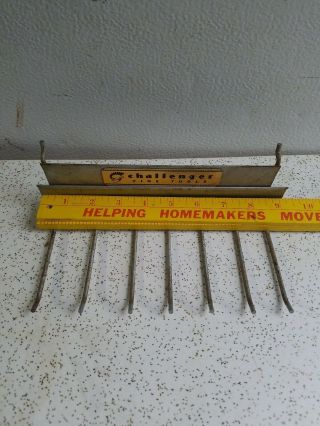 Vintage Challenger Tools Peg Board Store Display Advertising Hooks